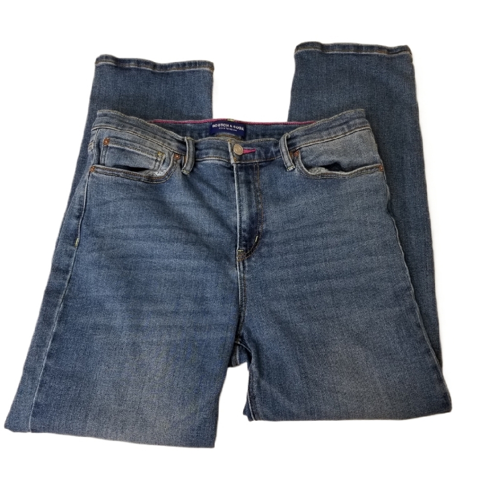 Scotch & Soda Women's Blue Straight Jeans Size 12
